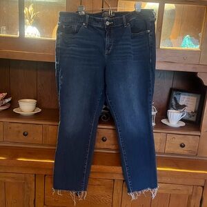 Torrid women’s jeans size 16, crop boyfriend, womens plus , excellent cond